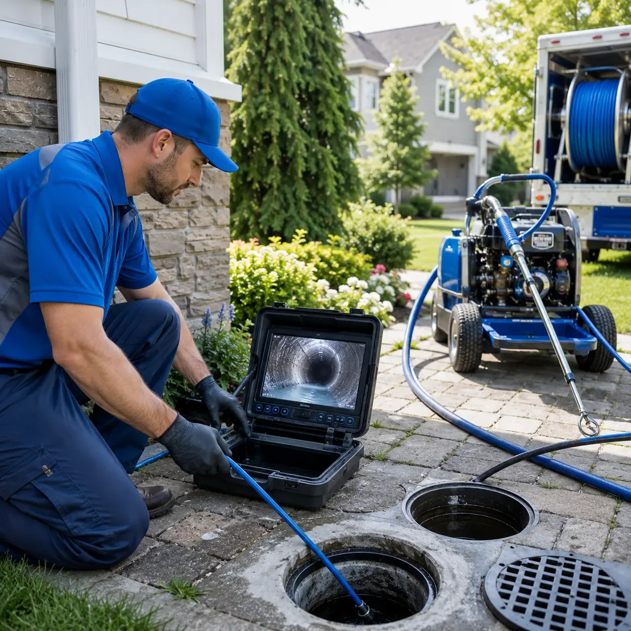 Outdoor drain cleaning professionals serving Luck, WI