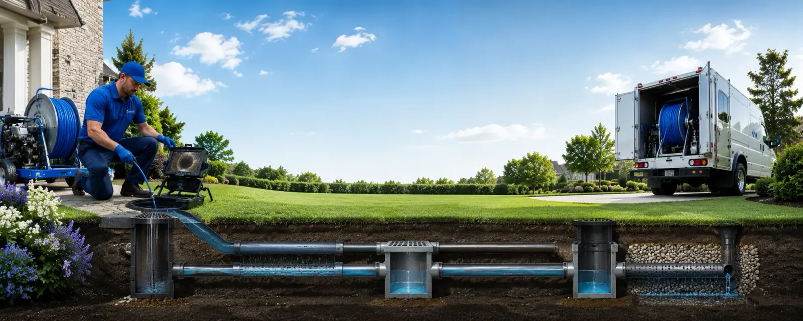 Outdoor drain cleaning information for Luck, WI